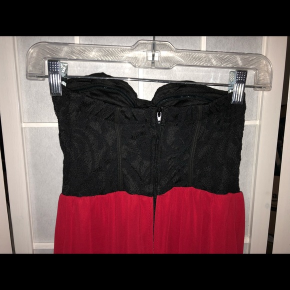 My Michelle High-Low Hem Strapless Bustier Dress - Picture 4 of 8